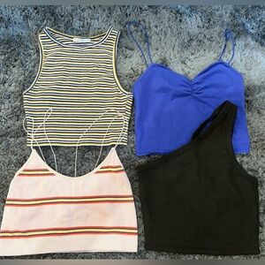 4-Piece Crop Top‎ Bundle (Size Small)